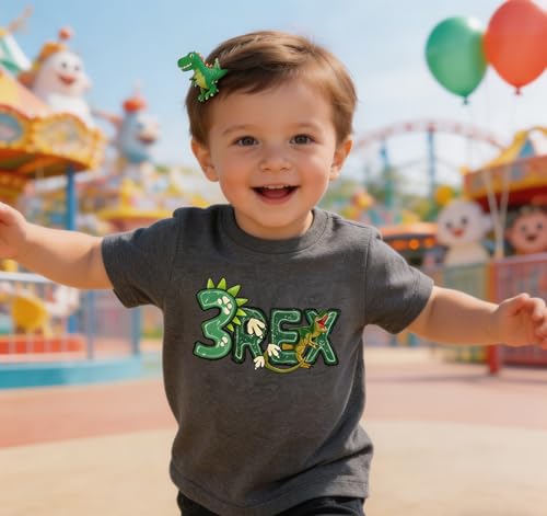 Image of Toddler Boys Girls 3rd Birthday Shirts for Baby Kids 3 Years Old Birthday Outfit for Party Short Sleeve Tshirt