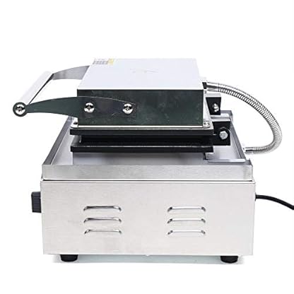 Waffeleisen Waffelautomat 5 Stück mit Thermostat Waffel Corn Dog Maker Edelstahl Kommerzielle Antihaft Waffelmaschine Hot Dog Maker, Corn Dog Waffelgerät für Hot Dog Wurst Muffin – Bild 3