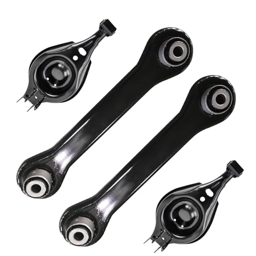 Image of Detroit Axle - Rear 4pc Control Arms for Chevrolet Equinox Saturn Vue GMC Terrain Pontiac Torrent, 4 Lower Rearward Control Arms Assembly Replacement
