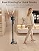 OXVAC Cordless Vacuum Cleaner 600W/58000Pa, 65-Minute Run Time Cordless Stick Vacuum with Self-Cleaning Filtration System, Freestanding, Tangle-Free, Suitable for Carpets/Floors/Pet Hair