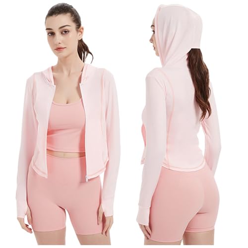 Chaqueta deportiva mujer con cremallera completa y prácticos bolsillos para gimnasio