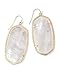Kendra Scott "Signature" Danielle Gold plated Ivory Mother-of-Pearl Drop Earrings