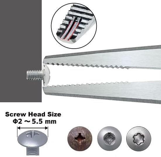 VAMPLIERS 7.5" Stripped Screw Extractor Needle Nose Pliers. Made in Japan. Time-Saving Long Nose Screw Removal Plier for Removing Damaged Fasteners in Confined Spaces. - Image 3