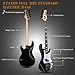Ktaxon 4 String Electric Bass Guitar, PB-Style Full Size Standard Right Handed Beginner Kit with 20W AMP, Gig Bag, Strap, Upgrade Cable, Guitar Capo for Youths & Adults (Black)