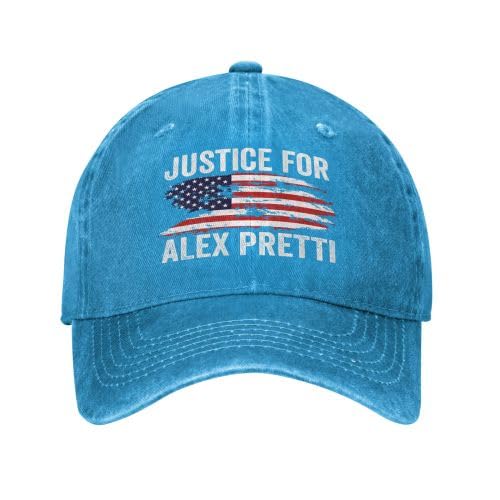 Gorra Justice for Alex Pretti Azul miniatura 1