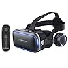 VR Headset for iPhone & Android Phone,3D VR Glasses for TV,Movies & Video Games,VR Headset with Remote Controller,Virtual Reality Headset for iPhone/Android Phone Compatible 4.7-6 inch
