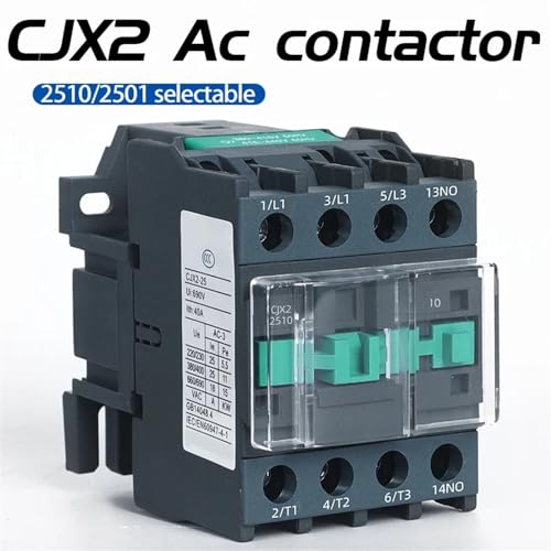 Contactor industrial CJX2 2510 de alta conductividad con bobina de cobre puro 36V 3
