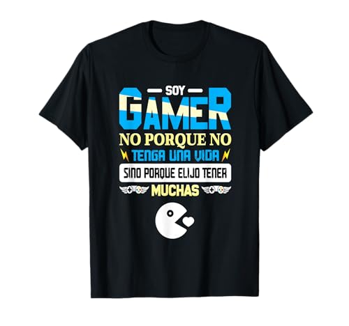 Camiseta Gamer Regalo Friki Videojuegos Gaming Hombre T-Shirt