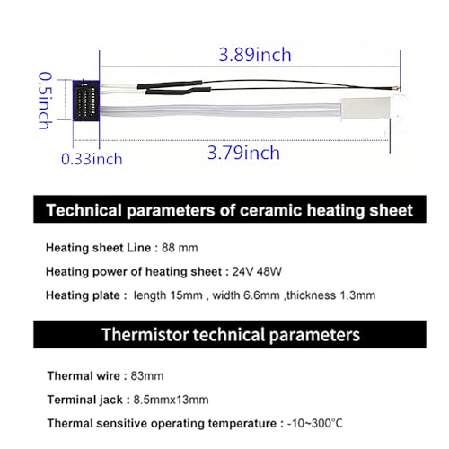 Thermistance 24V 48W haute température évite le colmatage sur Bambu Lab - 4