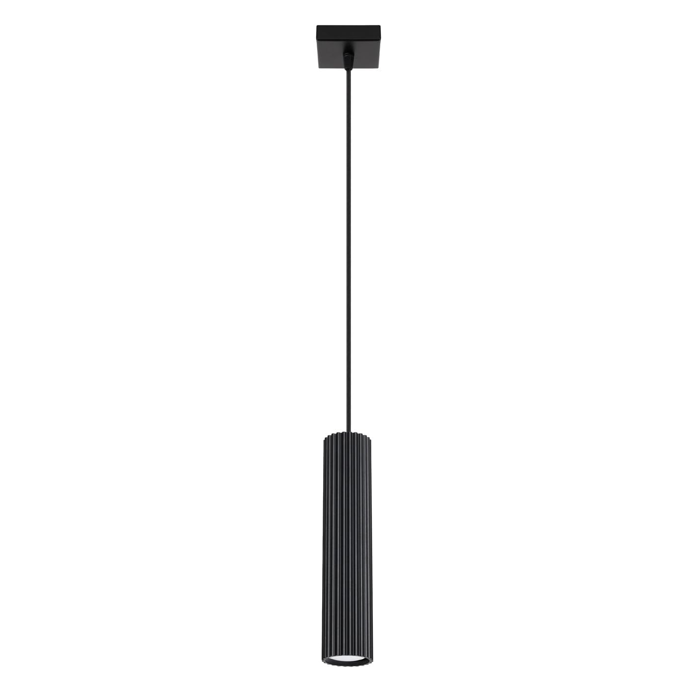 SOLLUX lighting Pendant lamp KARBON 1 Black