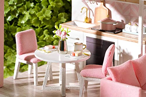 CUTEROOM DIY Miniatur Puppenhaus Kits Handwerk Holz Puppenhaus Modell Kits – Bild 5
