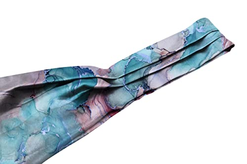 Image of BLACKSMITH Jacquard Microfiber Neckwear Ascot and Matching Pocket Square Set for Men