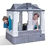 Step2 Neat & Tidy Cottage Kids Playhouse, Indoor and Outdoor Playset, Interactive Sounds, Toddlers 1.5+ Years Old, Easy to Assemble, Grey
