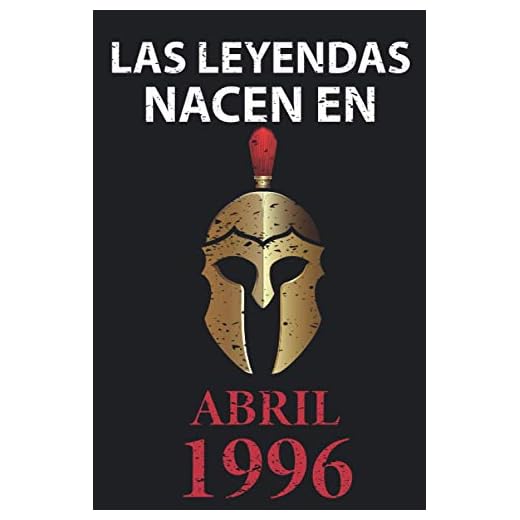 Las leyendas nacen en Abril 1996: Regalo de cumpleaños perfecto para hombre y mujer de 25 años I Cita positiva , humor I Cuaderno , diario , libro de ... I Idea original para el 25 cumpleaños