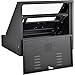 Global Industrial LCD Mobile Console Computer Cabinet, Black, 24-1/2