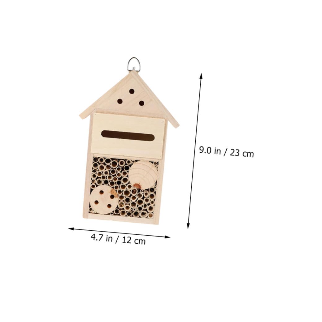 TOYANDONA 2 Stück Hängendes Bienenhaus für Garten mit Umweltfreundlichem Material und Baum Befestigung zur Nützlicher Bienenpopulation