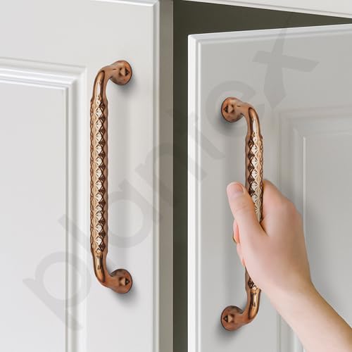 Image of Plantex Cabinet Handle /160mm Handle for Cabinet /Wardrobe Handle /Door Pull-Push Handle for Home /Office - Pack of 1 (Rose Gold)