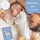 MeinBaby123® Meilensteinkarten Dein erstes Jahr | Meilenstein Karten Set Geschenk zur Geburt | Fotokarten für das erste Jahr | 50 Karten Inkl. Baumwollsäckchen (blau)