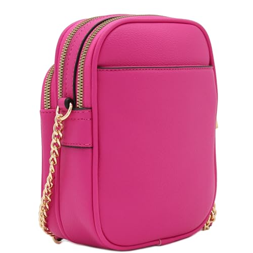 Image of FashionPuzzle Multi Pocket PU Leather Casual Medium Crossbody Bag with Adjustable Strap