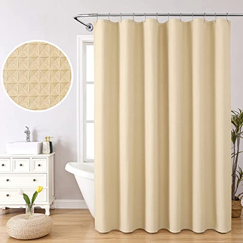 Rideau de douche lin mat style spa pour une salle de bain zen - 3