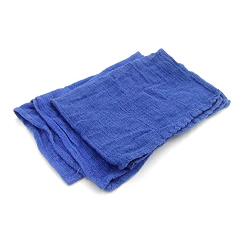 A&A Wiping Cloth- Recycled Blue Surgical/Huck Towel Rags, Perfect Non-Streaking, and No Lint Towels, Multi-Purpose Towels, 10 Pound Box