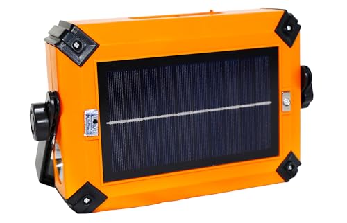 Image of Multi-Functional Solar LED Flood Light 30W Cum Torch 3W with 12000 mAh LiFePO4 Battery (IP65 Waterproof, 3-in-1 Light Colors)