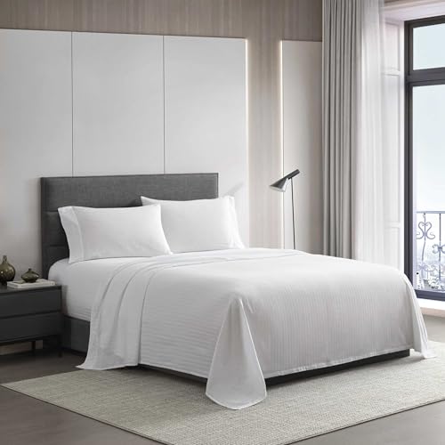 Parure de lit en coton lisse texturé avec drap-housse Vera Wang