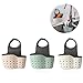 3 Pezzi Porta Spugne Cucina, Sella Appesa Lavello Titolare Cestino, Scarico Cestello Pulizia Titolare Immagazzinaggio, Accessori Cucina Mensola Portaoggetti con Fori di Drenaggio Sanitario