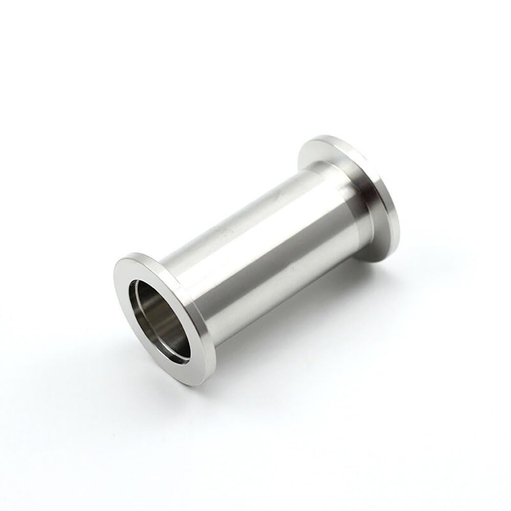 Tubo De Carrete De Vacío KF16 De Acero Inoxidable 304, Accesorio De Tubería De Triple Abrazadera Con Virola De Soldadura for Sistema De Vacío(KF16-150mm)