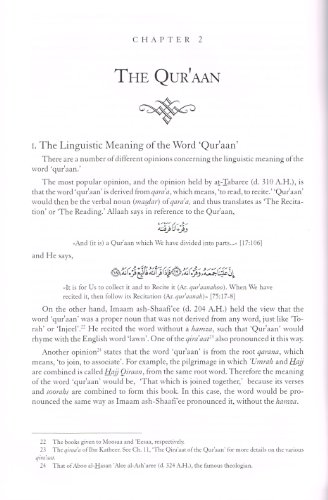 An Introduction to the Sciences of the Qu'ran