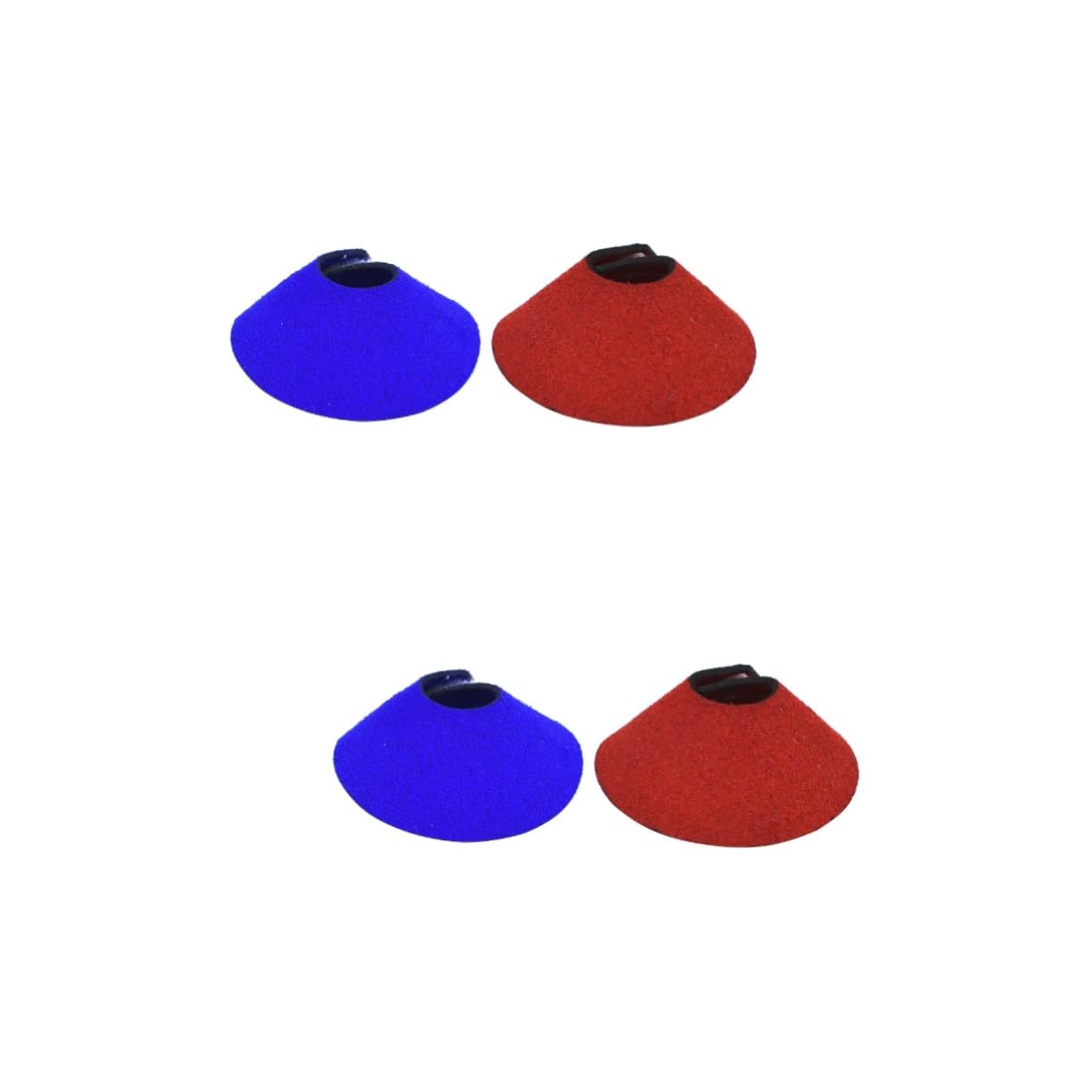 VANZACK 2sets Pet Parrot Collar Bird Collar Scratch Cone Red Recovery Neck Wear 2pcs*2