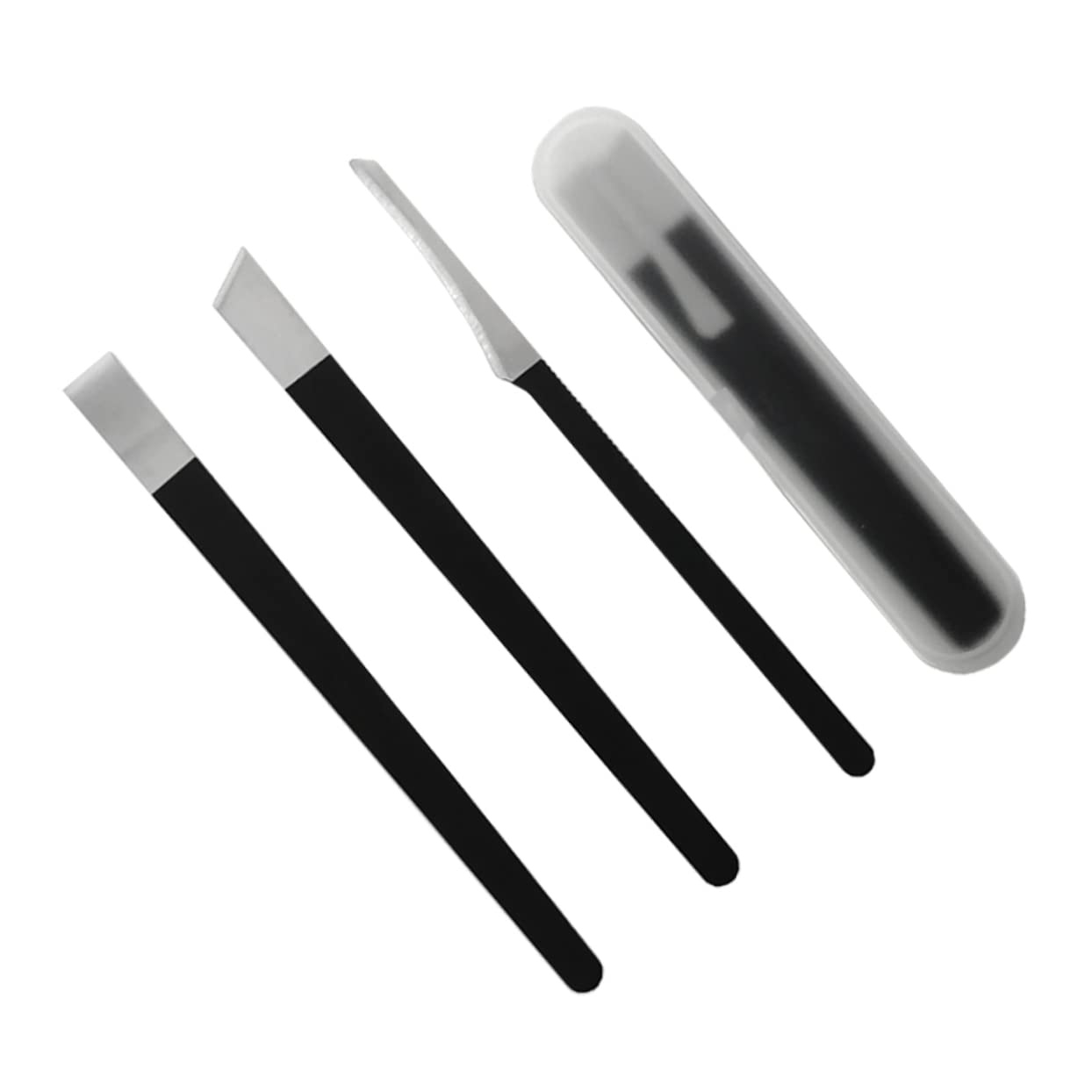 HONMEET 4pcs Foot Nail Trimming Tools Set Pedicure Foot Spa Supplies Podiatrist Toenail Clippers Cuticle Cutters for Nails Nail Trimmer Foot Care Accessories