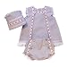 MI HIJA Y YO Conjunto Faldón Vestido CubrePañal y Capota Unisex de 1 Mes-24 Meses Excelente Hecho a Mano COLECCIÓN AMBROSÍA