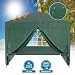 Wiltec Pavillon 3 x 3 m in Grün mit UV-Schutz 50+, Gartenpavillon mit abnehmbaren Seiten, Partyzelt mit Fenstern für z. B. Terrasse und Festival