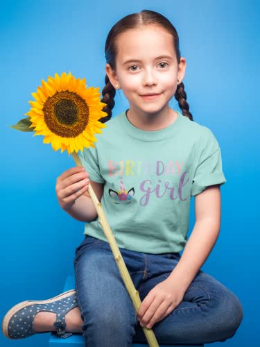 HH Family Unicorn Mermaid Birthday Girl Shirt - Casual T-Shirt Top Tee3