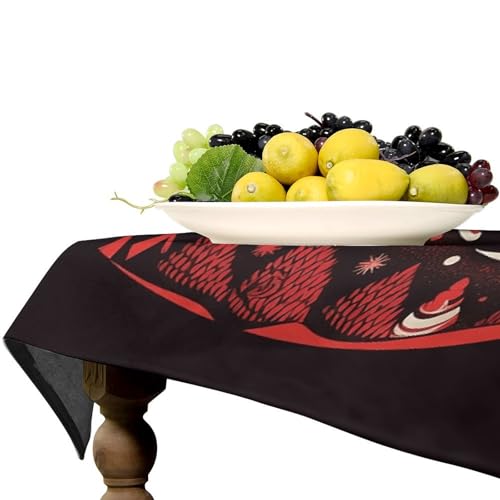 Nappe de table rectangulaire lavable pour éliminer les taches du repas de Noël - 5