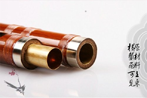E Key Exquisite Bitter Bamboo Flute cinese Dizi Strumento 2 sezioni w/Accesseries