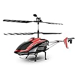 Lg. Tough Copter II | 3.5 Channel RC with Gyro Stabilizer for Quick Response & Control | Durable Alloy Frame for Resistance from Rough Landings and Crashes | Colorful Tail Lights & LED Spotlight