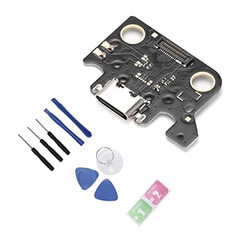cigemay Replacement USB Charging Port Connector for Samsung Galaxy Tab A7 10.4inch SM‑T500 T505, PCB Board Dock Flex Cable Repair Sets, with Screwdriver/Press Plate/Press Stick/Suction Cup Cover