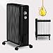 Produktbild STAHLMANN Ölradiator ZR201 2500 Watt  Elektroheizung Energiesparend bis 50 qm Fläche  Heizung Elektrisch mit Thermostat und 3 Heizstufen  Elektrisches Heizgerät, Electric Heater Schwarz