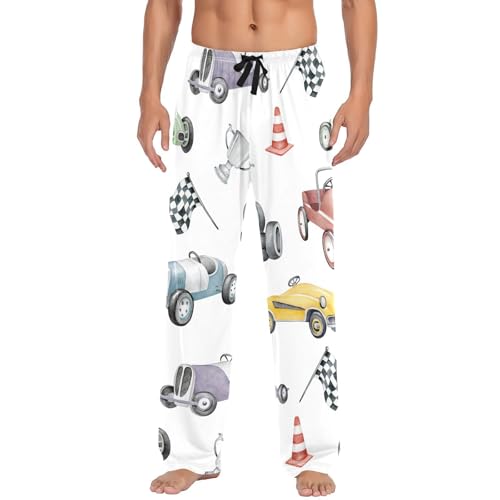 Various Car Mens Pajama Pants Mens Pj Pants Comfy Cotton Pj Long Pant for Men with Pockets Size S-XXL2