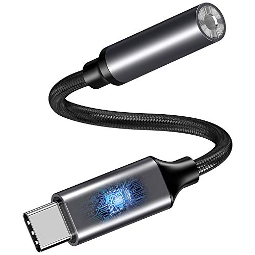 USB-C to 3.5mm Headphone Jack Adapter, Type C to 3.5mm Audio Adapter