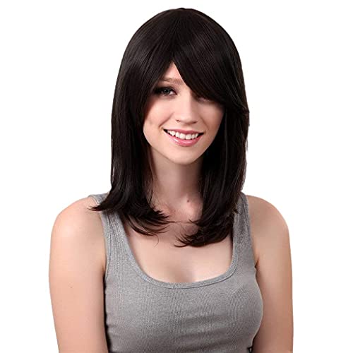 Image of Tressedup Hair medium hair wig / black for women n girls / medium length /can wash