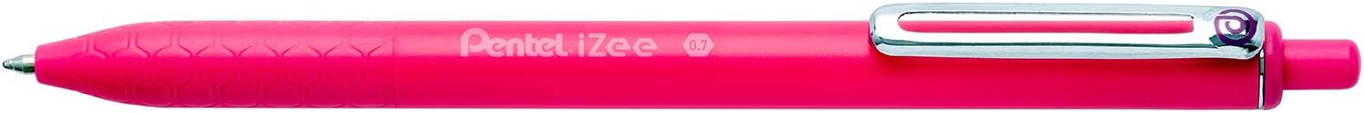 Pentel BX467 Ballpoint Pen Izee 0.7 mm Pink, 12 Pieces