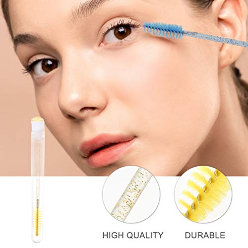 PIXNOR Cnjuntde Varinhas de Rímel Cm 15 Peças de Musse de Cristal para Limpeza de Cílis.