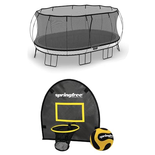 Springfree Trampoline 12 ft x 19 ft Jumbo Oval + FlexrStep