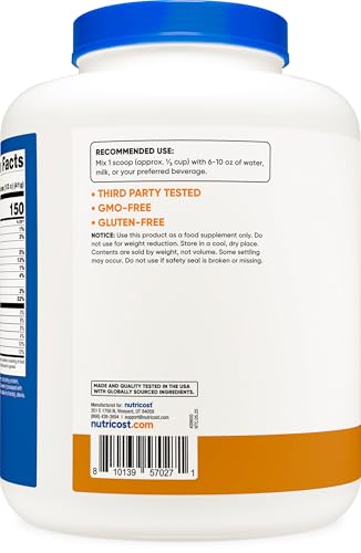 Image of Nutricost Grass-Fed Whey Protein Isolate (Chocolate Peanut Butter) 5LBS | GMO Free, Gluten Free
