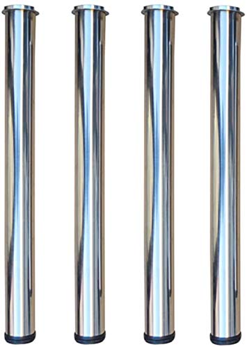 TXXMM Patas de Mesa de Cristal para Mesa de Café, Soportes y Barras de Apoyo, Patas de Muebles de Aluminio, Cuatro Piernas, 80cm