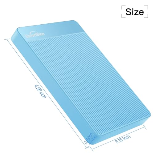 Image of UnionSine 500GB 2.5 inch Ultra Slim Portable External Hard Disk Drive HDD-USB 3.0 for PC, Mac, Laptop, PS4, Xbox one,Xbox 360,HD-2510(Blue)