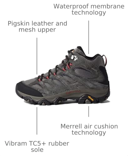 Image of Merrell Men's Moab 3 Mid Waterproof Hiking Boots